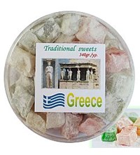 Κουτί στρογγυλό με λουκούμια ~ 340 γρ.