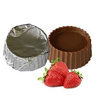 Φόρμας γάλακτος με πραλίνα φράουλα