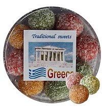 ΠΜΦΤ025 Κουτί στρογγυλό τρουφα καρύδα 260 γρ.