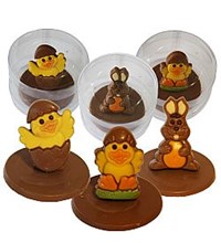 Σοκολατένιες φιγούρες ~50γρ. σε κυλινδρο