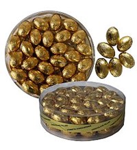 Κουτί στρογγυλό με αυγουλάκια χρυσά