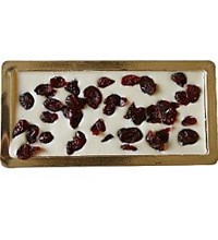 Πλάκα cranberries 100 γρ. λευκή